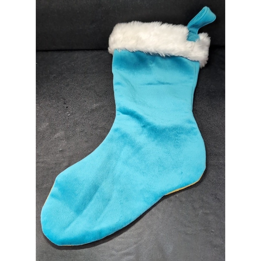 Jacksonville Jaguars NFL Teal Christmas Stocking, Faux Fur Forever Collectible - Picture 3 of 8